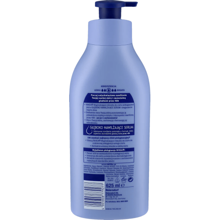 NIVEA Smoothing Body Milk with Pump, 625 ml