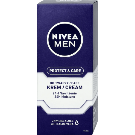 NIVEA MEN Crema Facial Hidratante Protect & Care, 75 ml