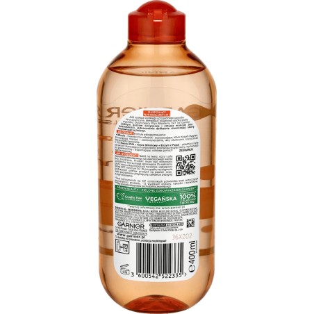 GARNIER Exfoliating Micellar Face Lotion, 400 ml